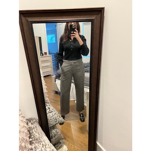 OFFICINE GÉNÉRALE Black White Houndstooth 100% Wool Celeste Pants size 42 - Picture 4 of 15